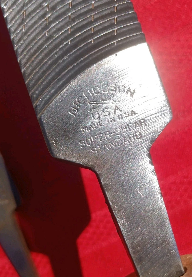 Set (6) Nicholson 10" 12" 14" Flat 2nd Cut MILL/ FLAT BASTARD/ Super Shear/ Rasp - Image 4 of 4