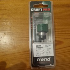 Trend C220X1/4TC 15mm Cut x 24mm Dia.  Intumescent Cutter Router bit