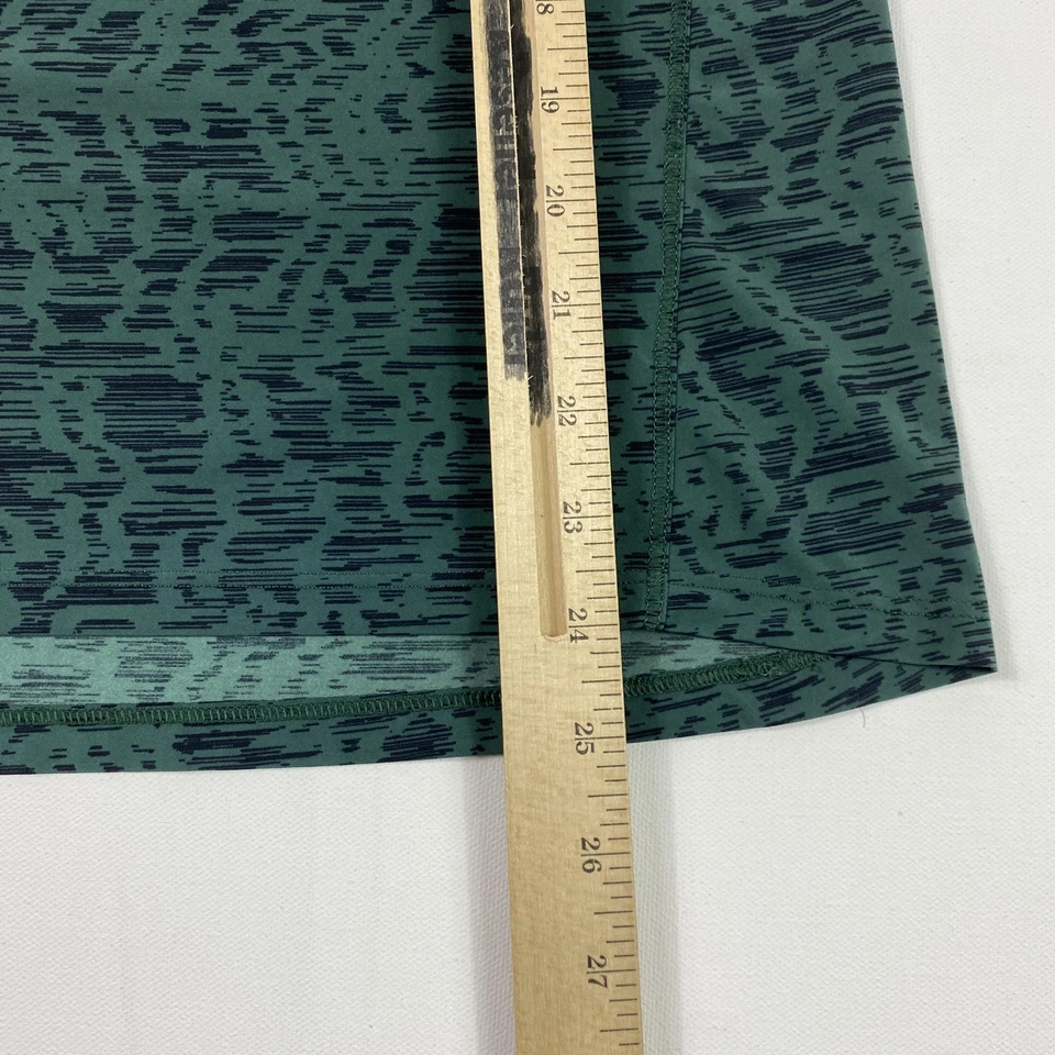 Athleta Tank Top Womens Small Petite Green Black Print Racerback Athletic Gym - Image 3 of 4