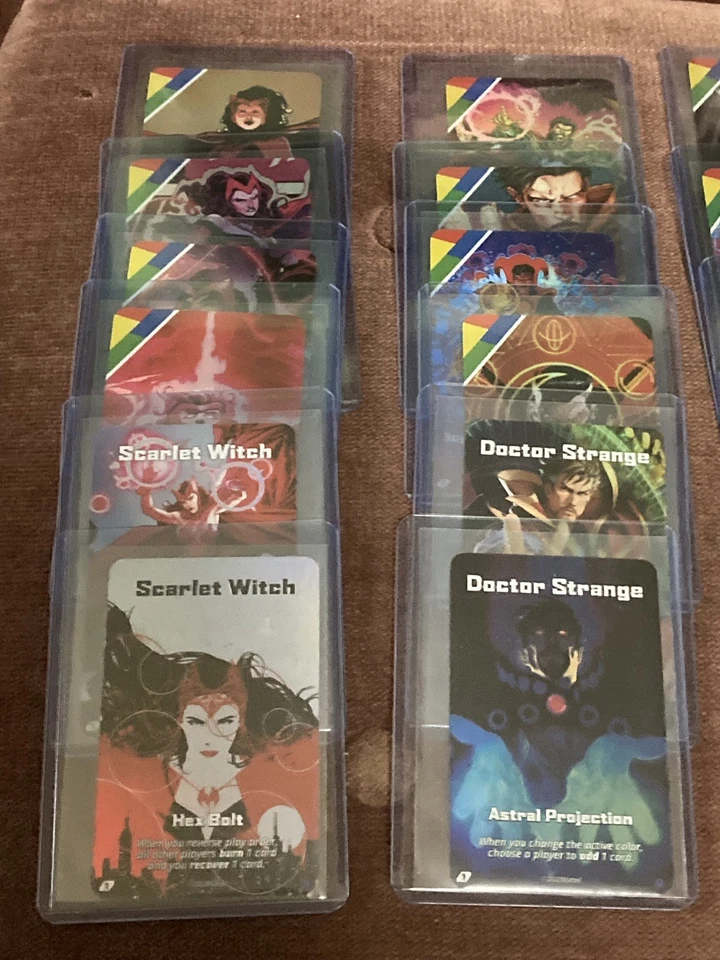 3- 2022 UNO Ultimate Add-Ons Miles Morales/ Spiderman/ Scarlet Witch w RARE FOIL - Image 2 of 4