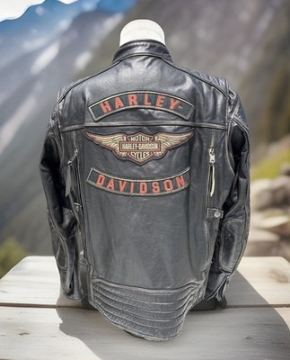 Harley Davidson Men DETONATOR Leather Jacket XL 98076-15VM