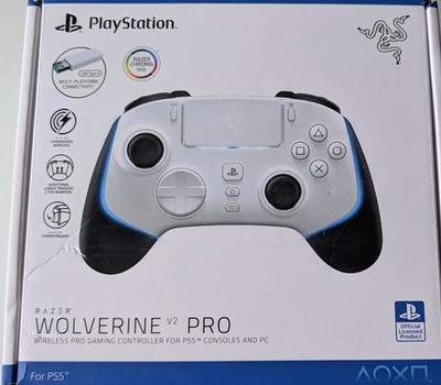 Razer Wolverine V2 Pro Wireless Controller für PS5 & PC, Weiß/Schwarz, LED