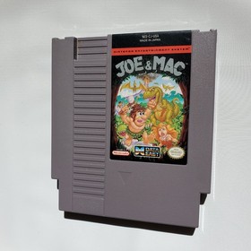 Joe & Mac Nintendo Entertainment System, 1992 NES Authentic Cart Only Video Game