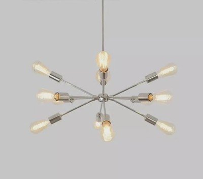 Modern Sputnik ceiling light with chrome finish Modern Home Decor Chandelier