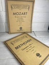  Imported sheet music Mozart Concerto In D Majar For the Piano/Beethoven