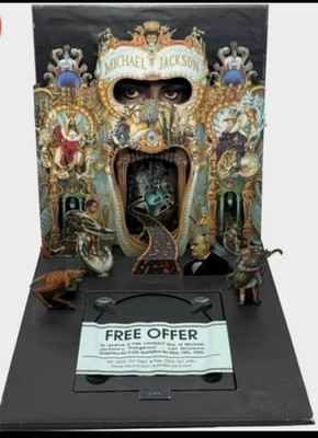 MICHAEL JACKSON DANGEROUS Collectors 1st Print Edition Pop Up (RARE) MAQUETA