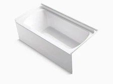 Sterling 71171122 Ensemble 60" Vikrell Material Soaking Bathtub - White