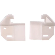 Hillman Plastic Adjustable Drawer Guide White 2 Pack