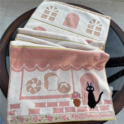Kiki's Delivery Service Face Towel (Street Corner) W34×H80cm Studio Ghibli New