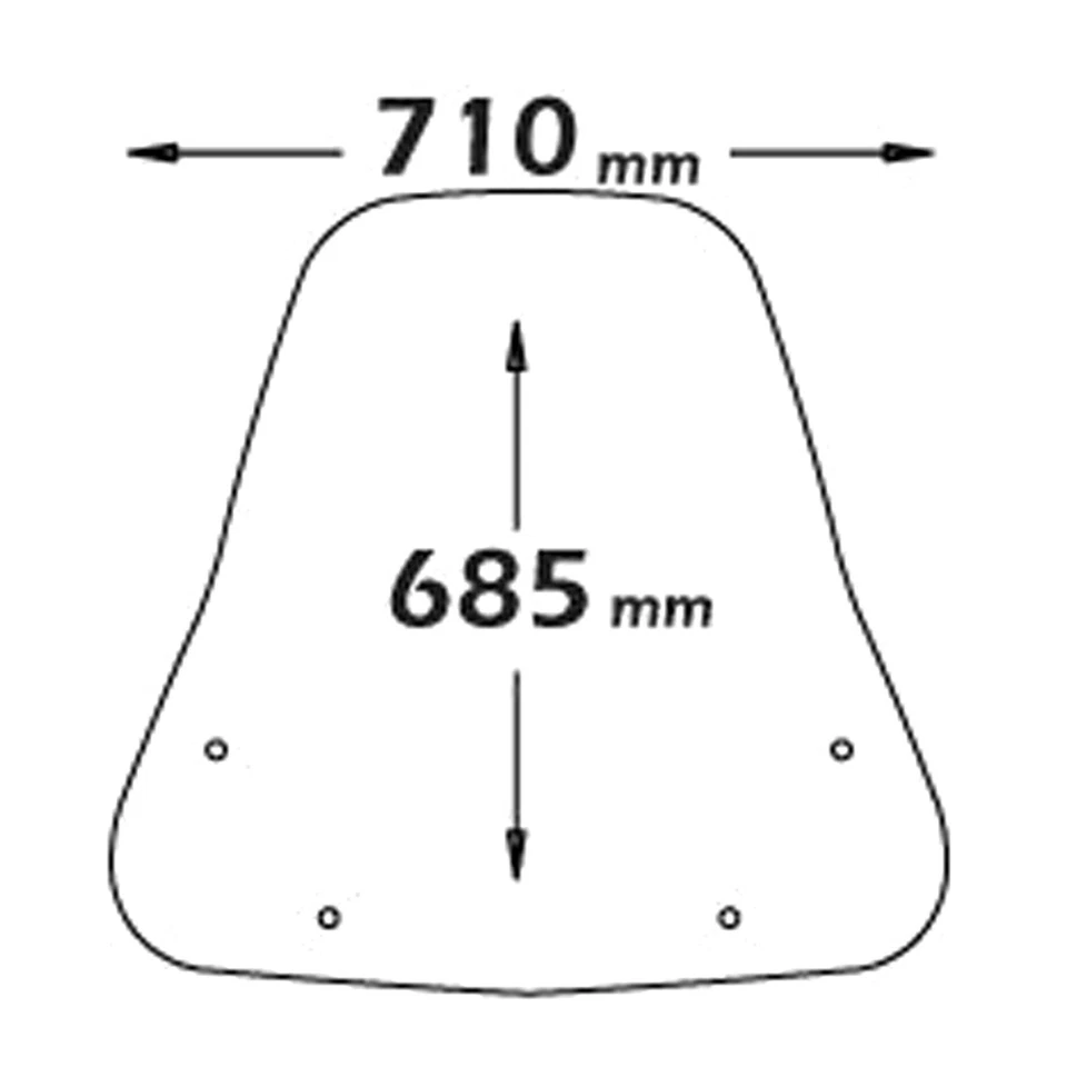 PARABREZZA ISOTTA KYMCO AGILITY 50 125 150 200 R16 DAL 2008 AL 2019 CON ATTACCHI - Imagen 2 de 3