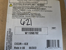 W11098702 OEM WHIRLPOOL REFRIGERATOR ICE DOOR ASSEMBLY - NEW IN BOX