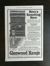 Vintage 1911 Glenwood Gas Range Weir Stove Company Full Page Original Ad