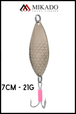 MIKADO SPINNER SPOON - FOCUS NO 3 / 21G / 7,0CM - GOLD - ZANDERANGELN