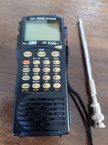 AOR AR8200 MK3 Szeroki zakres Ręczny odbiornik radiowy Skaner Czarny - Zdjęcie 11 z 13