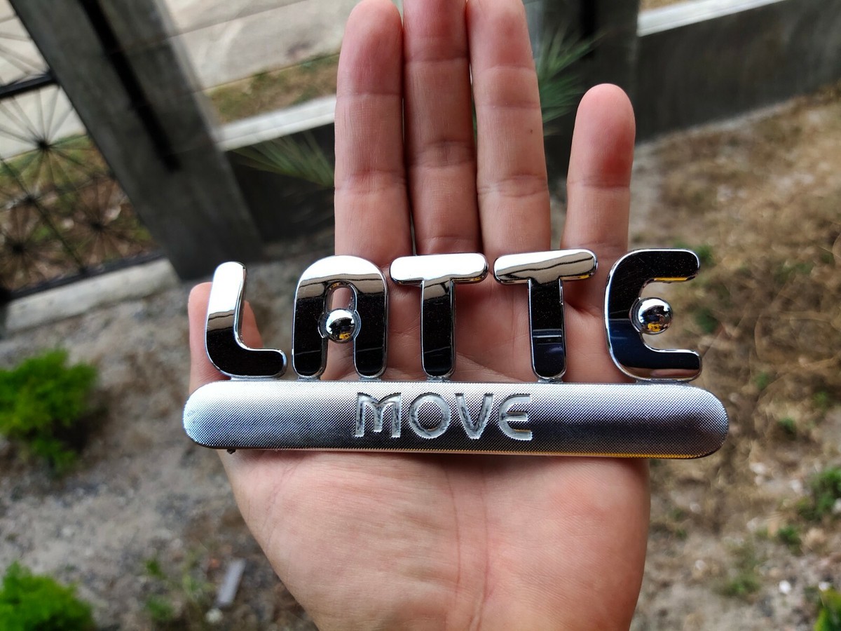 DAIHATSU MOVE LATTE TRUNK EMBLEM BADGE GENUINE JDM P/N 75441-B2080