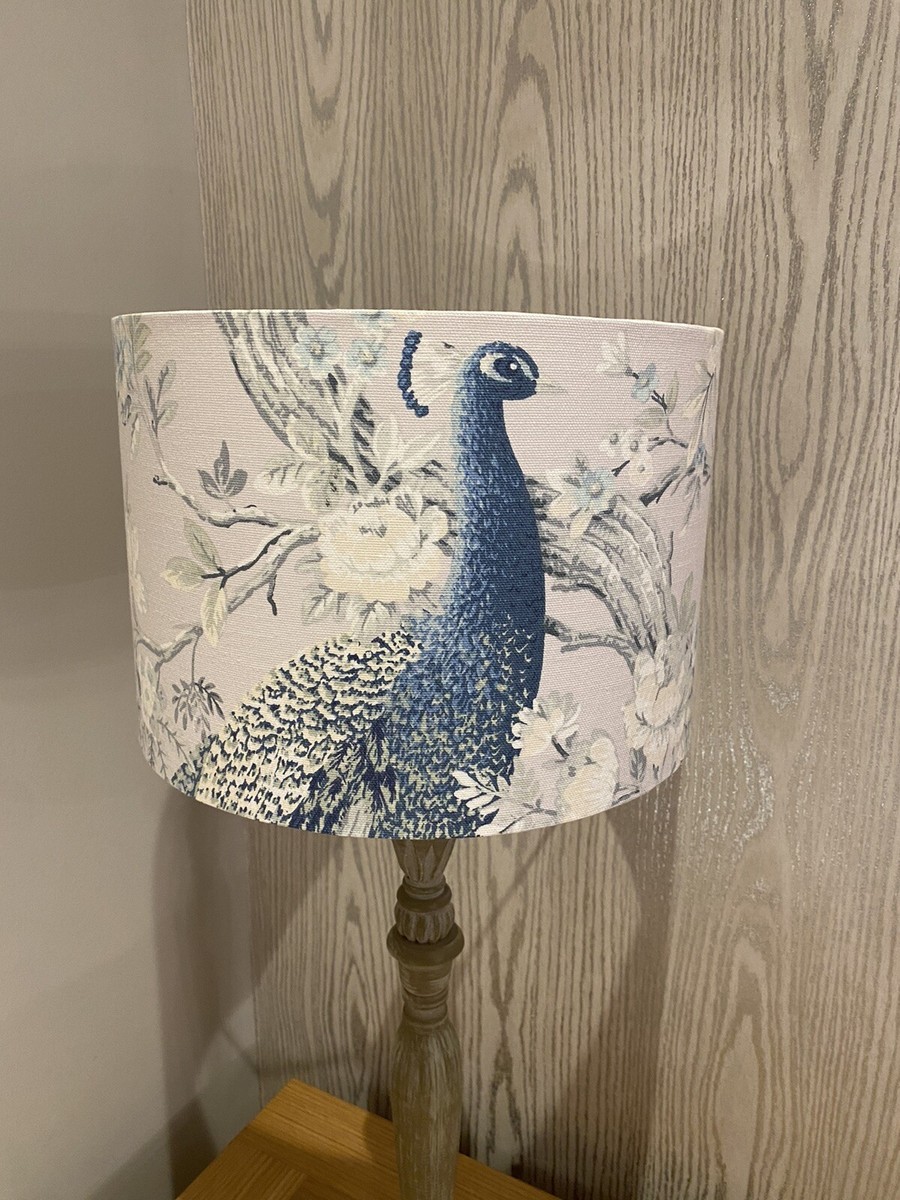 Handmade Lampshade in Laura Ashley Belvedere Midnight, Peacock