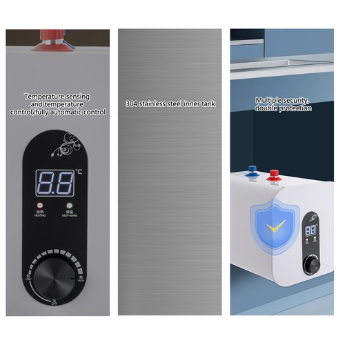 Electric Tank Hot Water System Shower Heater Under Sink Tap Faucet Household 8L - Picture 3 of 22
