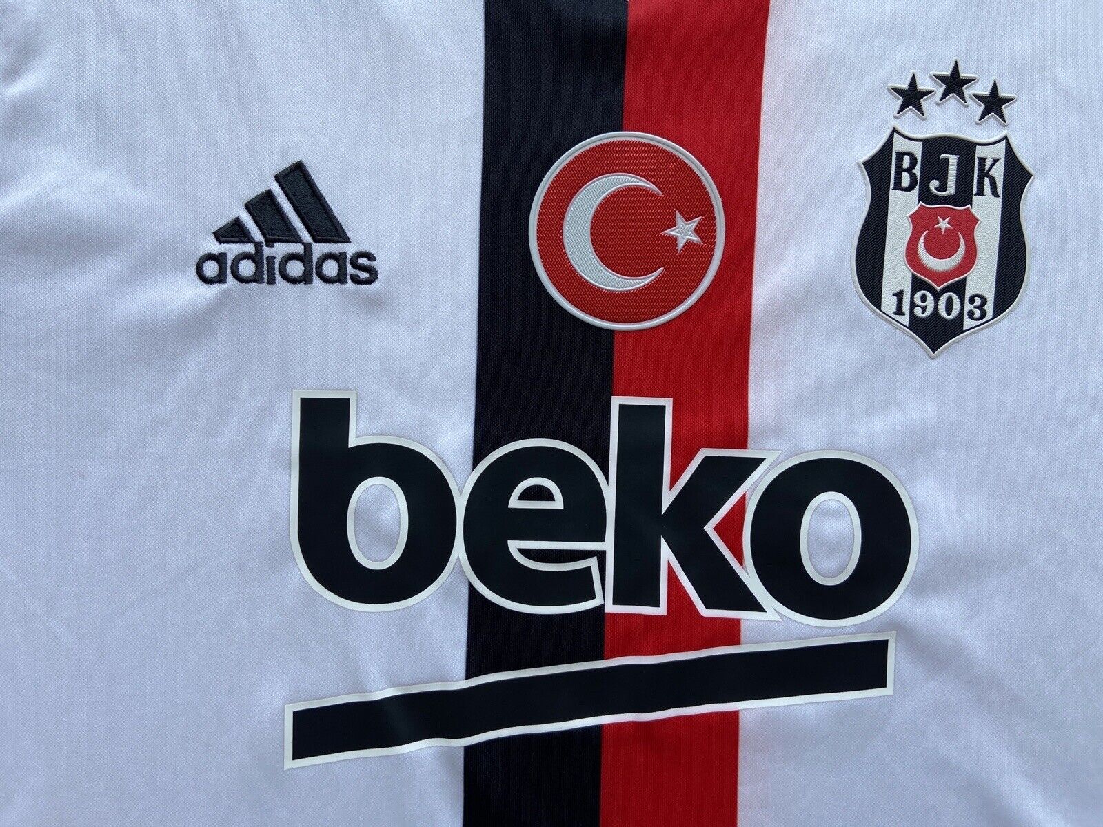 2017 / 2019 Besiktas Adidas Away soccer jersey shirt Medium SS camiseta  maglia