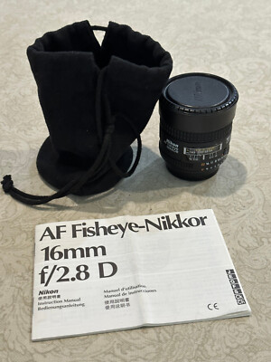 Fisheye NIKKOR 16mm f/2.8 （MF） Nikon AF Fisheye-NIKKOR 16mm f/2.8D Lens | eBay