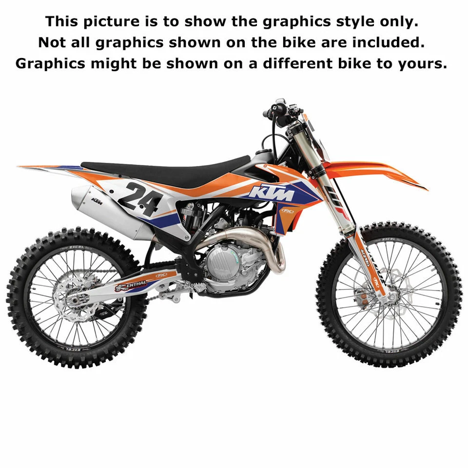 Factory Effex EVO 19 Graphics Shrouds KTM EXC 125 - 525 2005 2006 2007 NEW - Image 3 of 3
