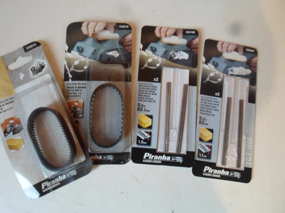 BLACK+DECKER Genuine Black and Decker Piranha X24192 X35007 82mm Planer Blades & Belts