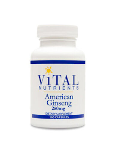 Vital Nutrients American Ginseng 250 mg 100 caps 