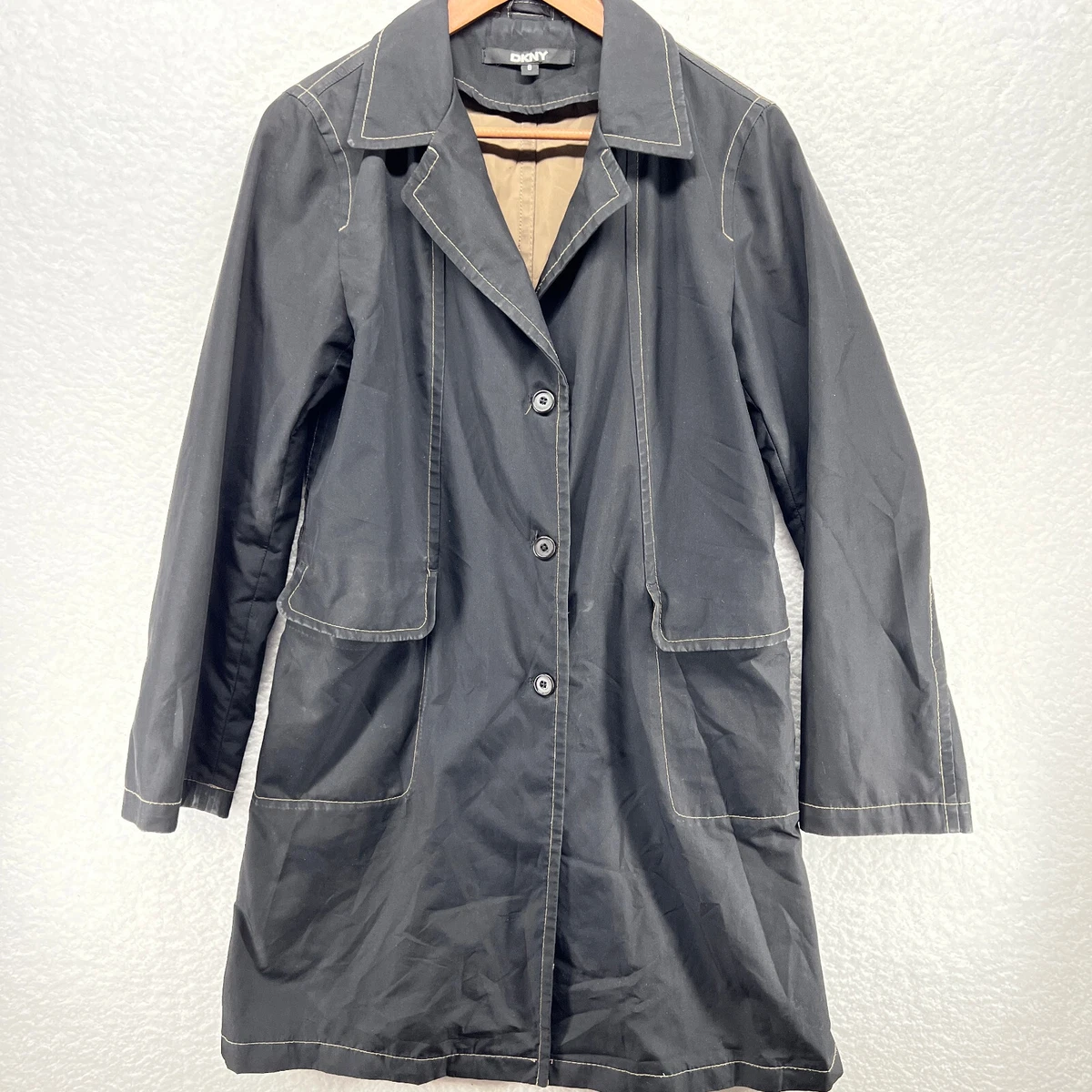 Dkny pocket trench clearance coat