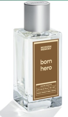 Men Modern Memory Born Hero  Eau De Toilette EDT Natural Spray 2.5 oz 75 ml