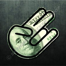 Shocker Sticker Us Dollar Bill Decal Jdm Car Sticker Macbook Air Pro Sticker Ill