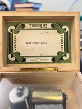 Vintage Thorens Music Box A. 128.Made In Switzerland (Marry Window Waltz)