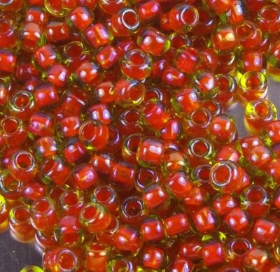6/0 Fine Japanese TOHO Seed Beads Inside-Color Jonquil Hyacinth Lined 10-Grams