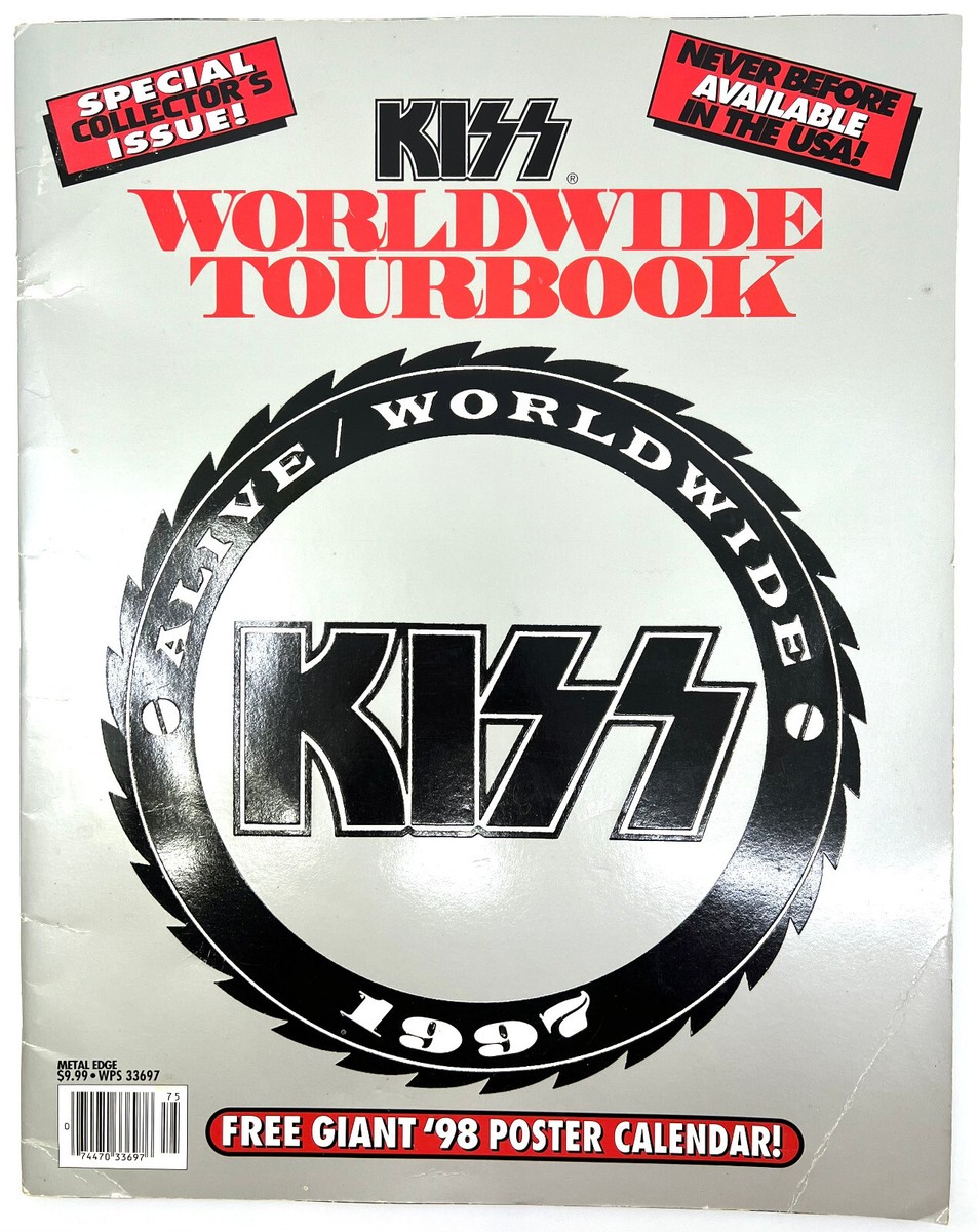 KISS Tourbook Alive Worldwide 1997 Metal Edge Collectors Issue