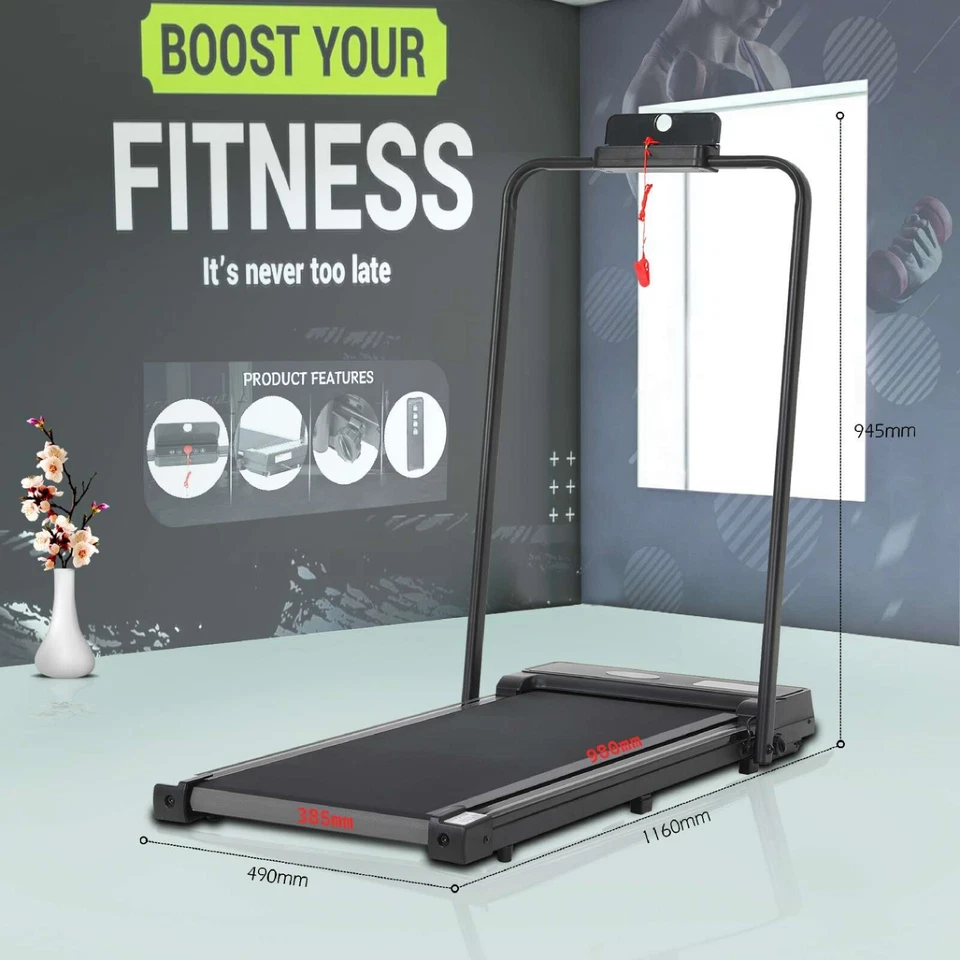Underdesk Smart Walking Pad Treadmill with Emergency Stop Motorised Machine - Image 4 of 4