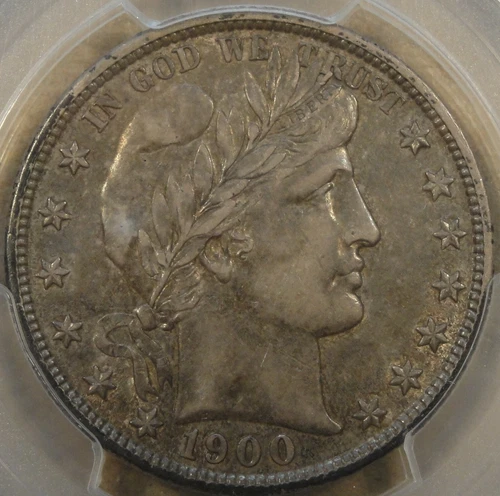 1900 Barber Half Dollar 50c PCGS Certified AU50