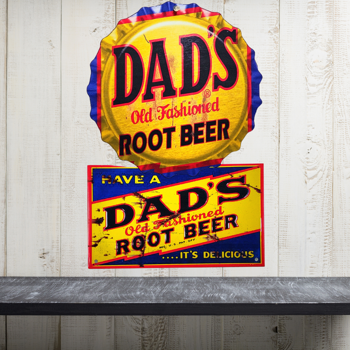 Vintage Style DADS ROOT BEER SODA Metal Advertising Sign Man cave