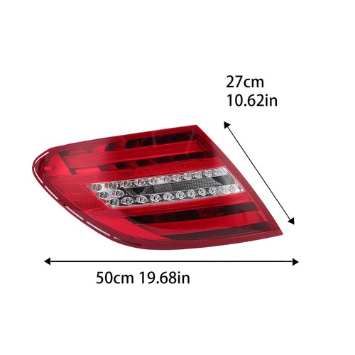 2PCS LED Tail Light Rear Lamp For 2011-2014 MERCEDES-BENZ W204 C250 C300 C350 - Picture 11 of 14