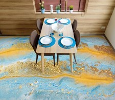 3D Golden Texture FZ1229 Floor WallPaper Murals Epoxy Floor Print Decal UK Amy