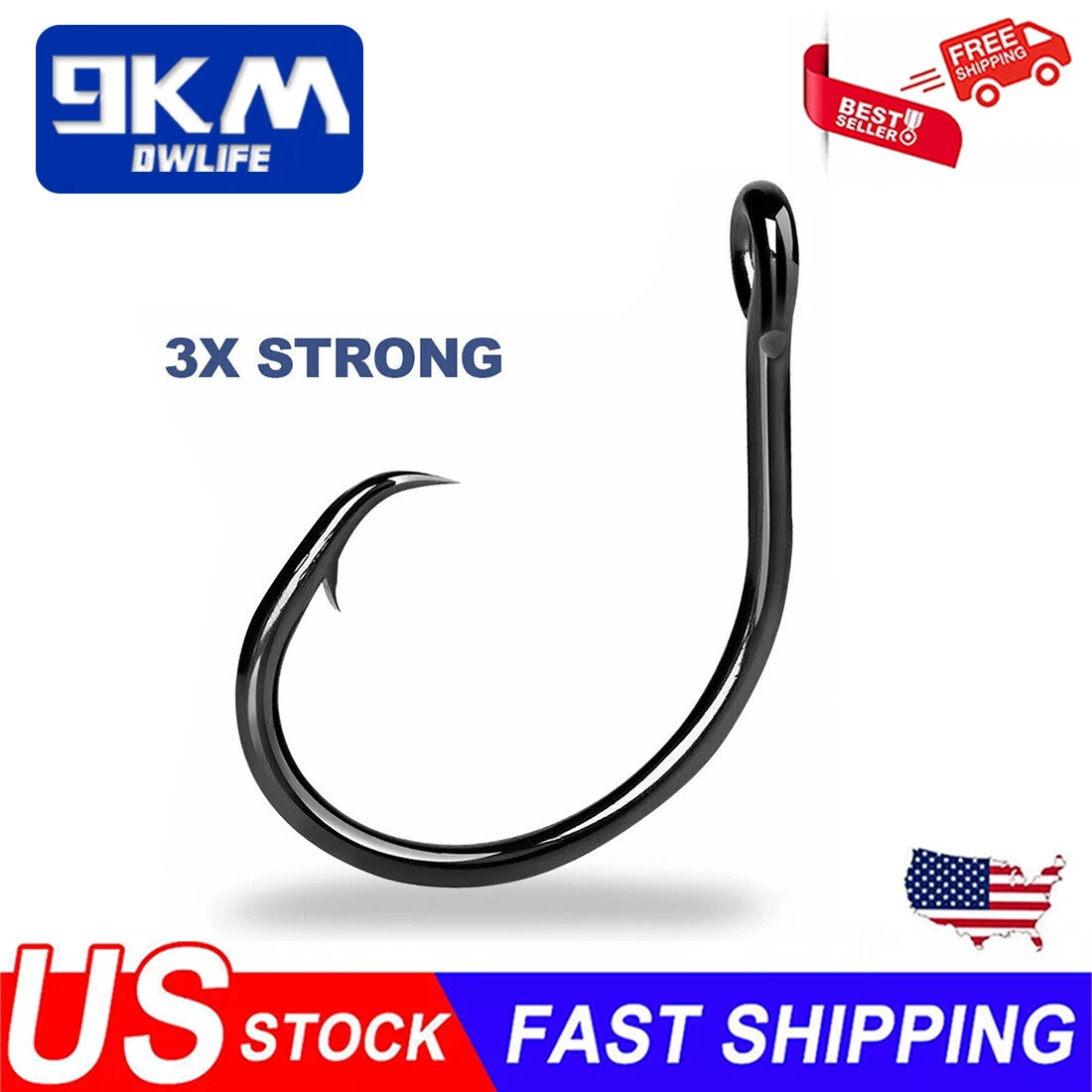 burtis better brand snelled fish hooks Tide Rite M12FLB Mono for Flounder & Blowfish hook into top of minnow or other live bait Fish-Field Snelled Baitholder Hooks |