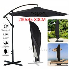 Extra Large Patio Cantilever Parasol Banana Umbrella Cover Waterproof 280CM UK