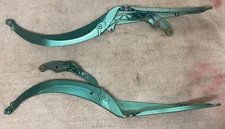 PORSCHE BOXSTER 986 TONNEAU COVER HINGES IN JADE GREEN MATCHED PAIR PORSCHE