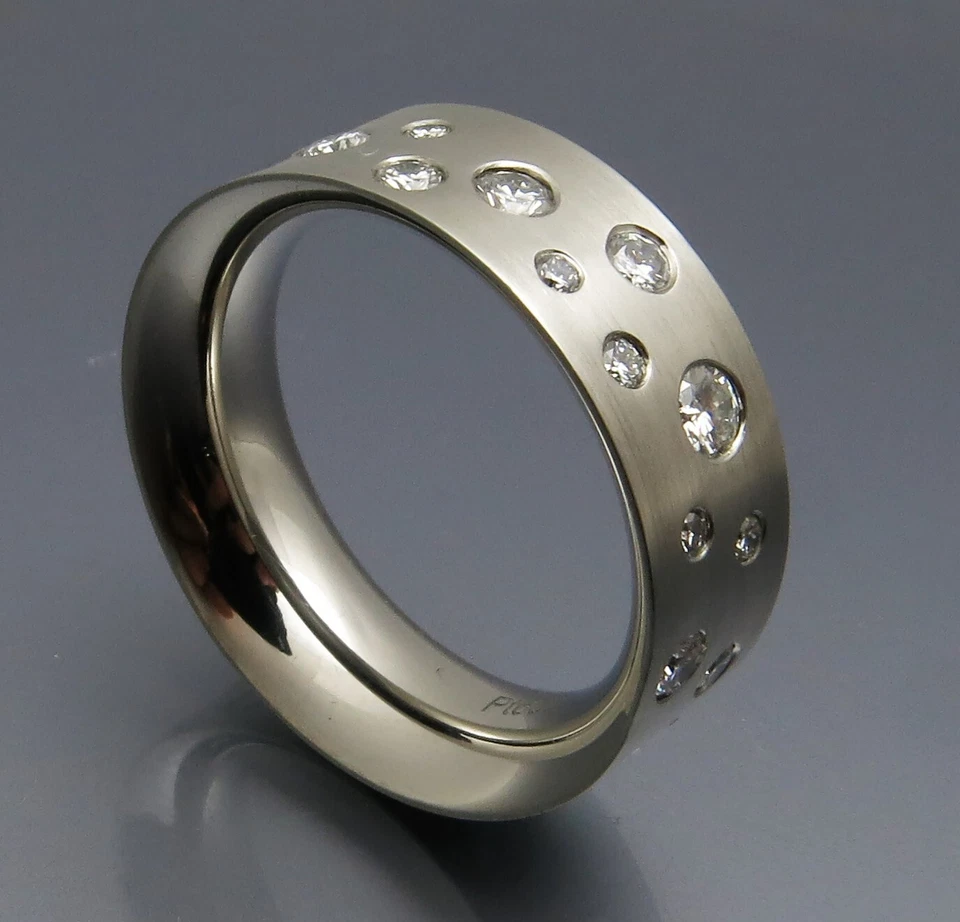 REIF-DESIGN - ELEGANTER BRILLANT STERNENHIMMEL - PLATIN - AUS EIGENER WERKSTATT - Bild 4 von 4