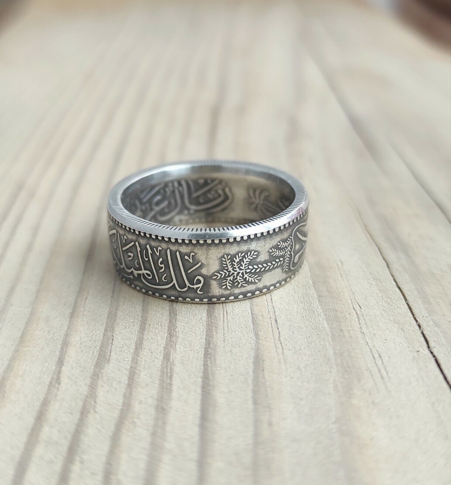 90% Silver Maine Coin Ring - Handmade by Midnight Jo