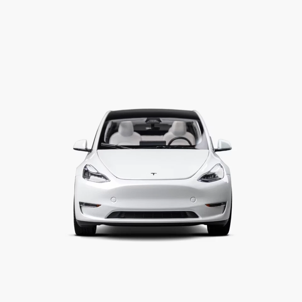 Tesla Escala 1:18 Modelo Y Blanco Perla Diecast Modelo Y Artículos Oficiales ¡NUEVO!! Foto 3 de 4