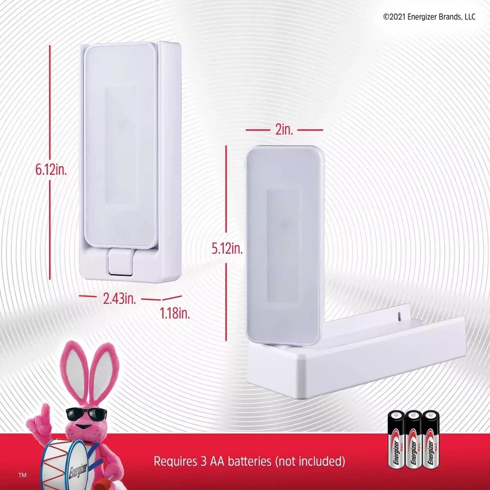 Energizer Swivel Touch Activated Task LED Light White NEW - Image 3 of 4