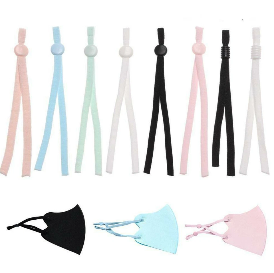 Venta al por mayor de varios colores hágalo usted mismo máscara costura bandas elásticas con hebilla ajustable Foto 2 de 4