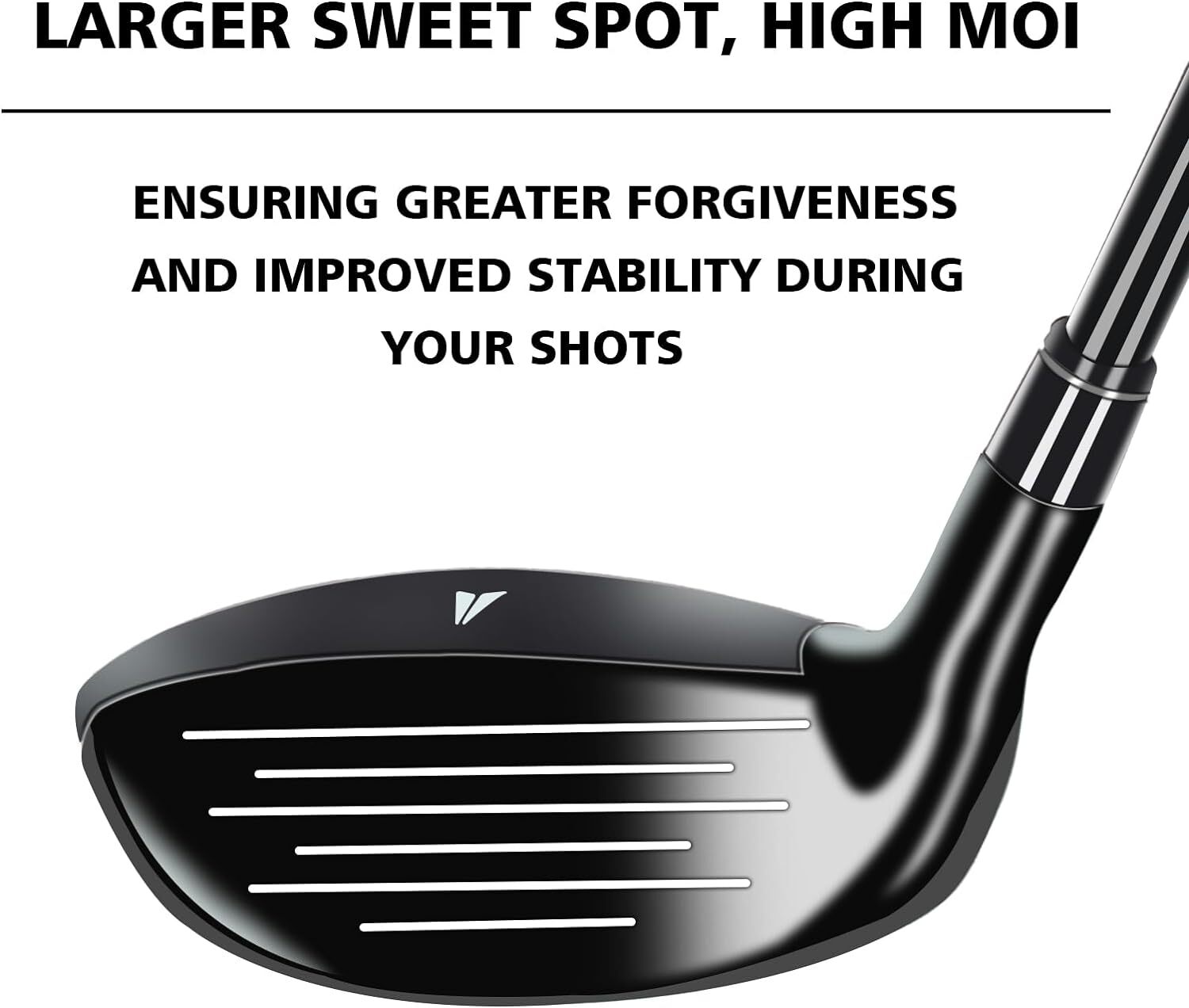 Bybomya G Series Hybrid Golf Clubs for Men, 3,4,5 PW Hybrid Utility