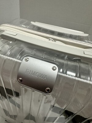 希少オフホワイト×リモワ　36L OFF WHITE X RIMOWA See Through 36L Case Logo Suitcase Carry On