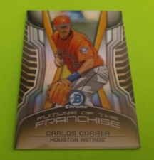 2014 Carlos Correa Mini Bowman Chrome REFRACTOR Future Of The Franchise INSERT 