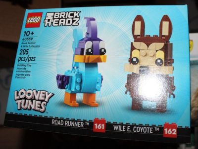 Lego (40559) Brick Headz Looney Tunes Road Runner & Wile E. Coyote