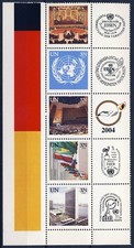 UN - NY . 2003 Personalized Strip of 5  (37 cents) .  Mint Never Hinged